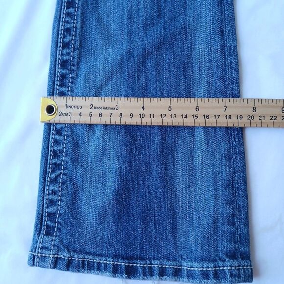 Miss Me Slim Boot Stretch Denim Jeans Embellish Cross Pockets Sz 27 VTG Y2K - Picture 8 of 8